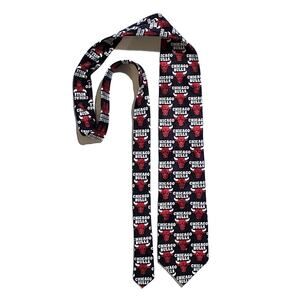 RM Sport Chicago Bulls silk tie NBA Ralph Marlin USA jacquard damask 57 x 3.75
